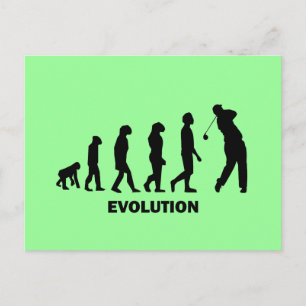 Funny hilarious golf postcard