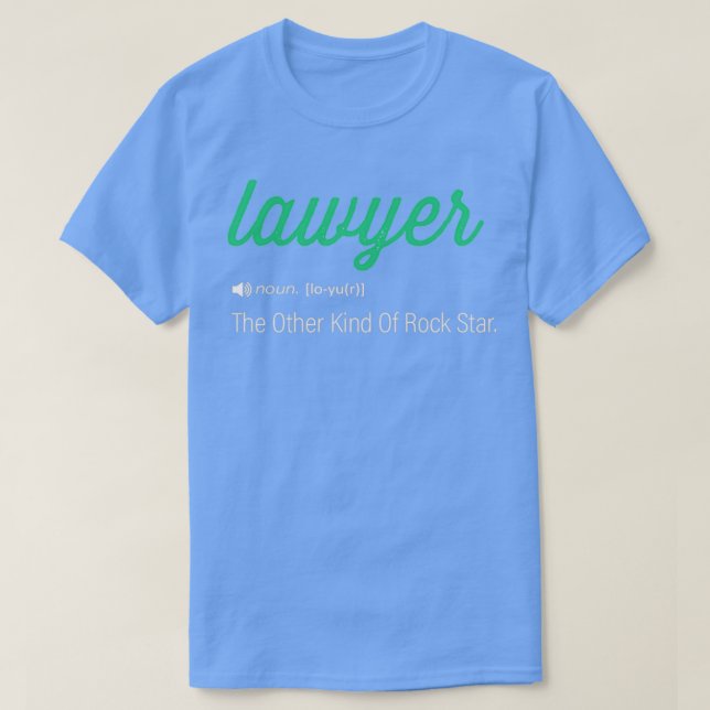 Funny Hilarious Lawyer Definition Gift Job Definit T-Shirt (Design Front)