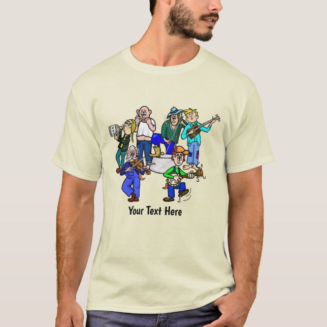 Funny Hillbilly Jug Band T-Shirt  Customize It! (Front)