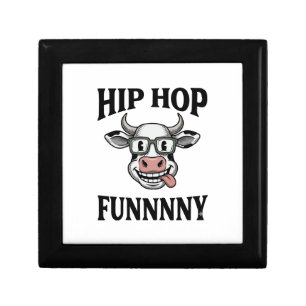 Funny Hip Hop Cow Vintage Engraving Shirt Design_1 Gift Box