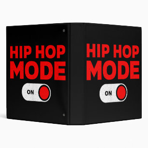 Funny Hip Hop Design For Men Women 90s Hip Hop Dan 3 Ring Binder