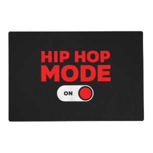 Funny Hip Hop Design For Men Women 90s Hip Hop Dan Placemat