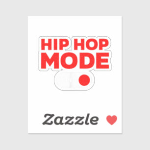 Funny Hip Hop Design For Men Women 90s Hip Hop Dan Sticker