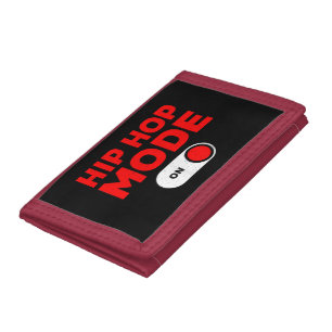Funny Hip Hop Design For Men Women 90s Hip Hop Dan Tri-fold Wallet