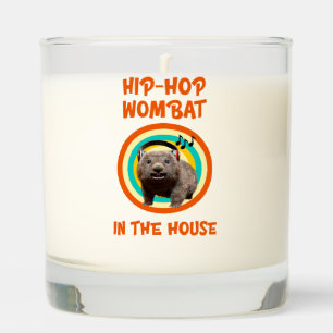 Funny Hip-hop Wombat in the House Scented Candle