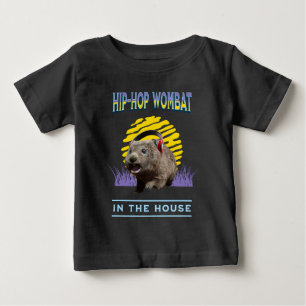Funny Hip Hop Wombat Music Humor Baby T-Shirt