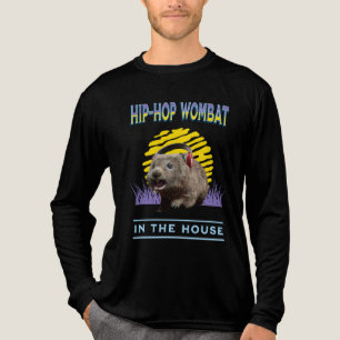 Funny Hip Hop Wombat Music Humor Tri-Blend Shirt