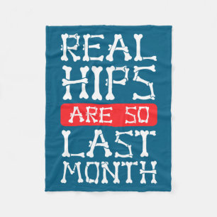 Funny Hip Replacement Bones Surgery Recovery  Fleece Blanket