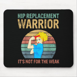 Funny Hip Replacement Warrior New Prosthetic Women Mouse Pad