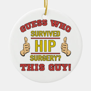 Funny Hip Surgery Ceramic Ornament