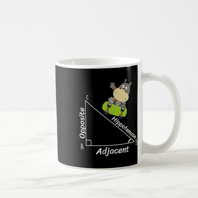 Funny Hipo Skater Geometry Hypotenuse Math Boy Gir Coffee Mug (Right)