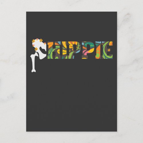 Funny Hippie Hip Replacement Surgery Recovery Postcard