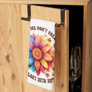 Funny Hippies Quote Sunflower Autumn Kitchen Towel