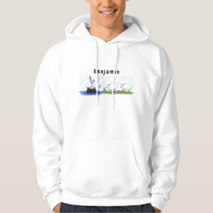 Funny hippo birdie two ewes hoodie