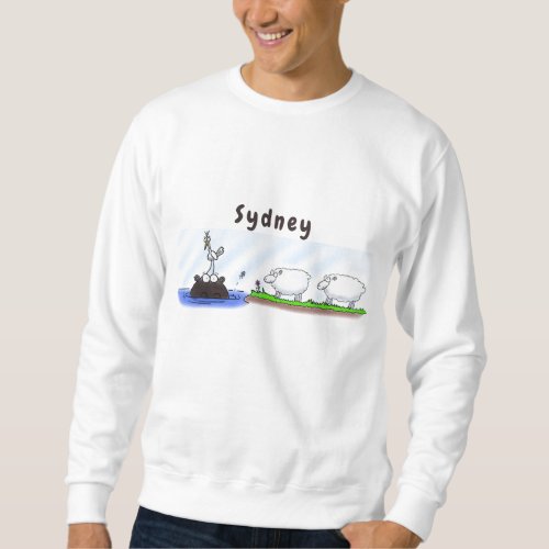 Funny hippo birdie two ewes sweatshirt