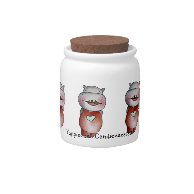 Funny Hippo Candy Jar (Front)