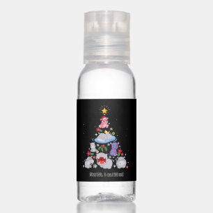 Funny Hippo Christmas Tree   Xmas Hippopotamus Hand Sanitizer