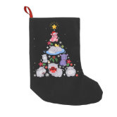 Funny Well Hung Red Stripe Large Christmas Stocking, Zazzle