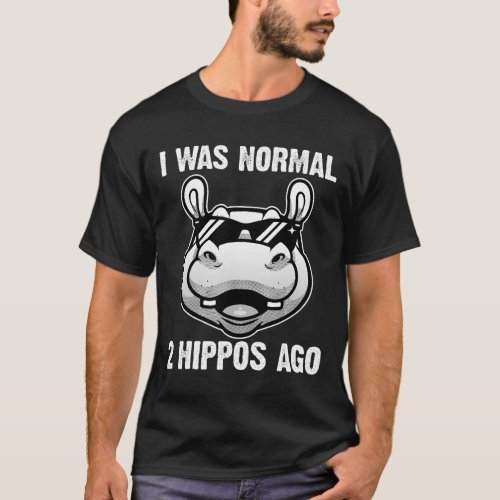 Funny Hippo Design For Men Women Kids Hippopotamus T_Shirt