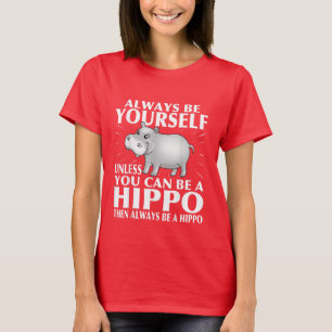 funny hippo word art T-Shirt