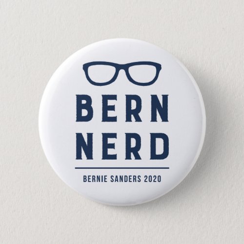 Funny Hipster Bernie Sanders for President 2020 Button