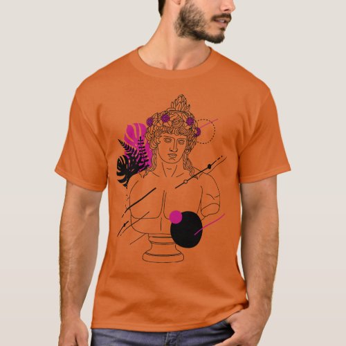 Funny Hipster Greek God Dionysus Roman God Bacchus T_Shirt