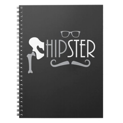 Funny Hipster Hip Replacement Surgery Recovery Notebook