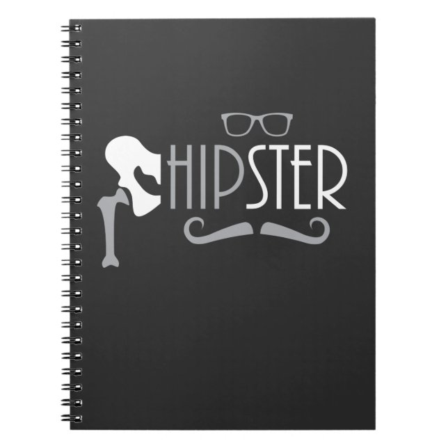 Funny Hipster Hip Replacement Surgery Recovery Notebook (Front)