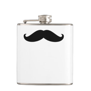 Funny Hipster Mustache Flask
