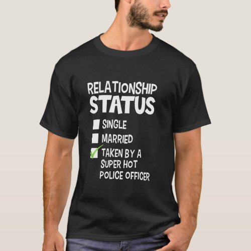 Funny His And Her  Police Officer Relationship Sta T_Shirt