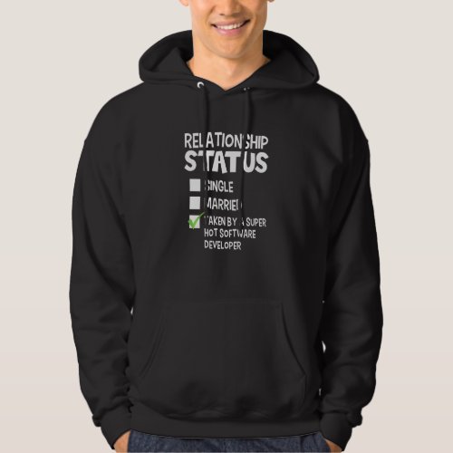 Funny His And Her Software Developer Relationship  Hoodie