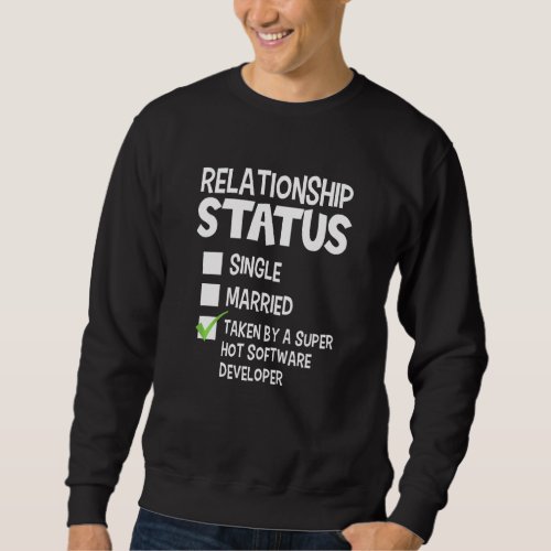 Funny His And Her Software Developer Relationship  Sweatshirt