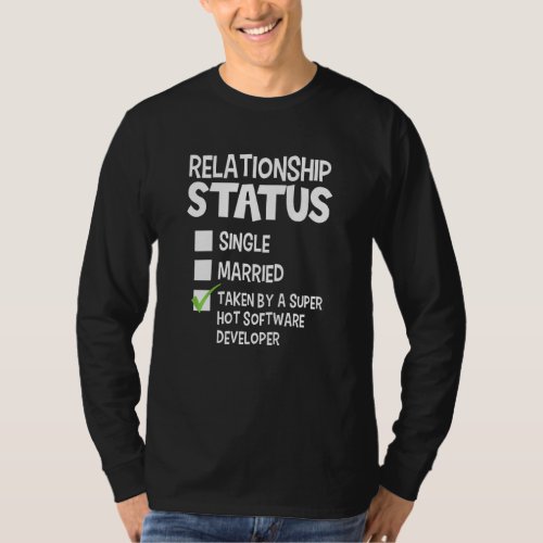 Funny His And Her Software Developer Relationship  T_Shirt