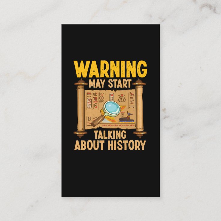 Funny History Joke Historian Business Card Zazzle