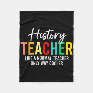 Funny History Teacher Definition Back To School Te Fleece Blanket