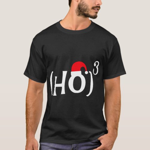 Funny Ho Cubed Christmas Math T_Shirt