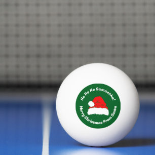 Funny Ho ho ho Santa Merry Xmas Ping Pong Ball