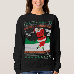Funny Ho Ho Ho Ugly Santa Golf Christmas Sweater J