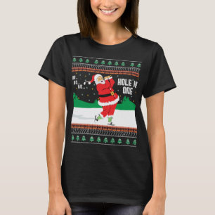 Funny Ho Ho Ho Ugly Santa Golf Christmas Sweater J
