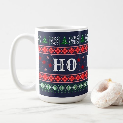 Funny HO HO NO Christmas Curmudgeons Coffee Mug