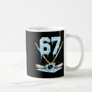 Funny Hockey 67 Meme 6-7 Six Seven Gen Alpha Ice H Coffee Mug