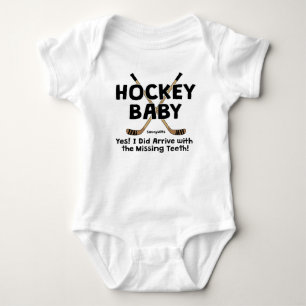 Funny Hockey Baby Missing Teeth Infant Baby Bodysuit
