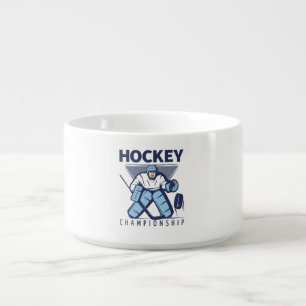 Funny hockey bowl