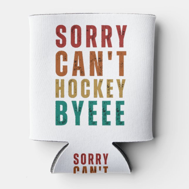 Funny Hockey Can Cooler (Front)