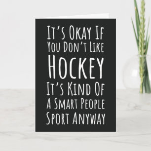 Funny Hockey Cards Sports Humor Quotes