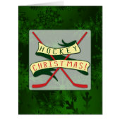 Funny Hockey Christmas Card (Front)