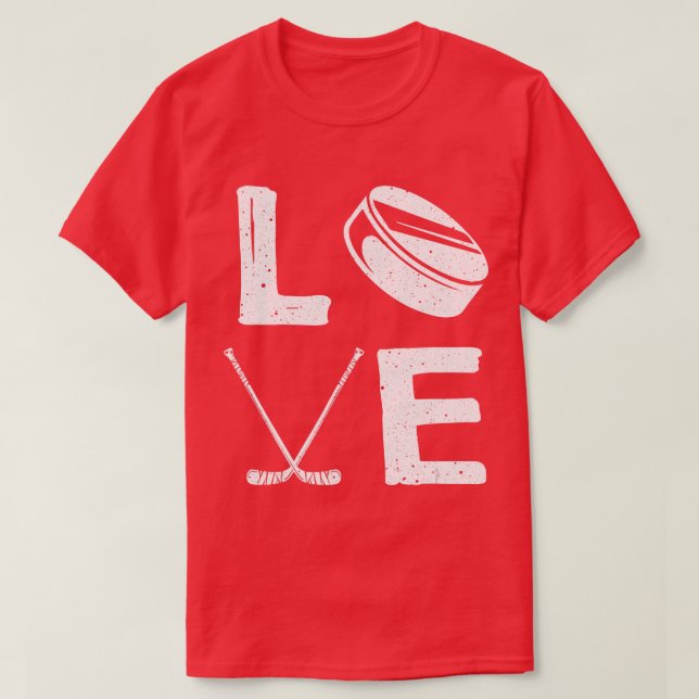 Funny Hockey Design For Kids Men Women Ice Hockey  T-Shirt (Design Front)