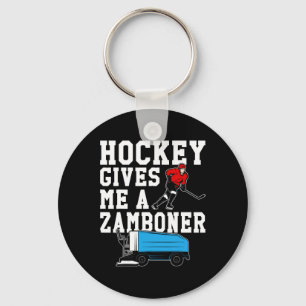 Funny Hockey Gifts For Men Vintage Retro Hockey Gi Keychain