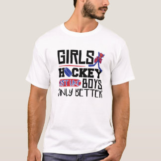 Funny Hockey Girls Ice Hockey Kids T-Shirt