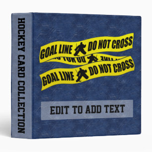 Funny Hockey Goalie 3 Ring Binder Album